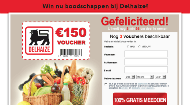 delhaize.waardebon-be.com