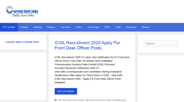 delhi.currentgovtjobs.com