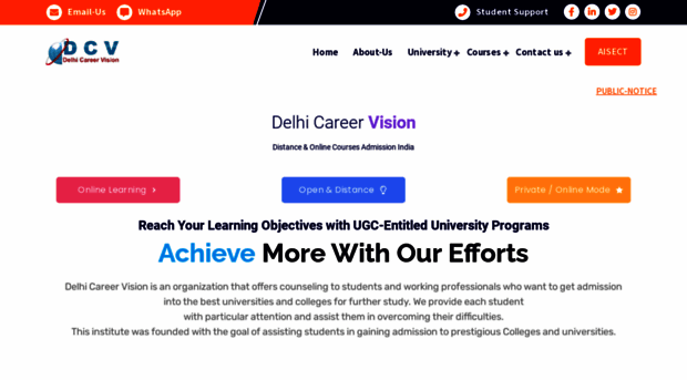 delhicareervision.com