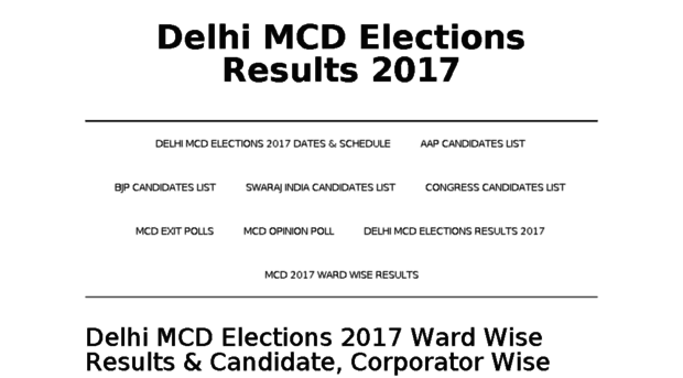 delhimcdelectionsresults2017.in