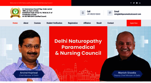 delhiparamedicalcouncil.in