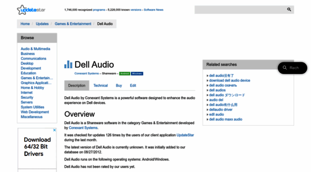 dell-audio.updatestar.com