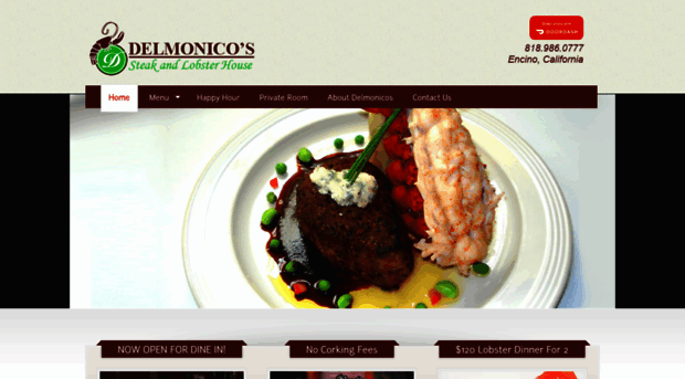 delmonicossteakandlobsterhouse.com