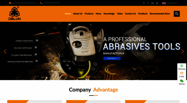 delunabrasives.com