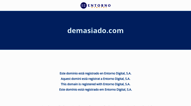 demasiado.com