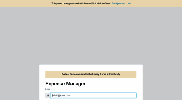demo-expense-manager.quickadminpanel.com