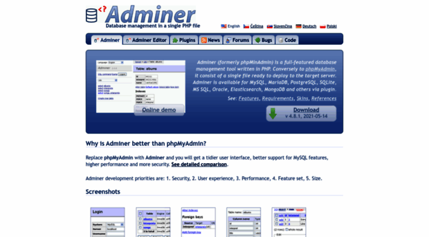 demo.adminer.org