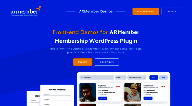 demo.armemberplugin.com