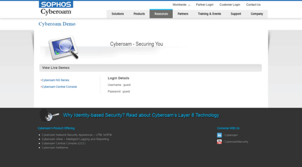 demo.cyberoam.com