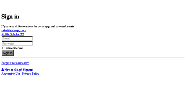 demo.gingrapp.com