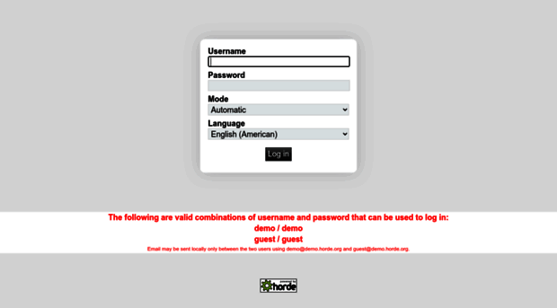 demo.horde.org