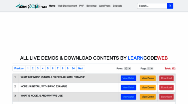 demo.learncodeweb.com