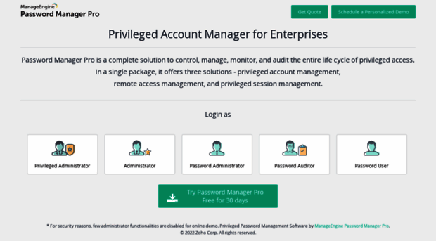 demo.passwordmanagerpro.com