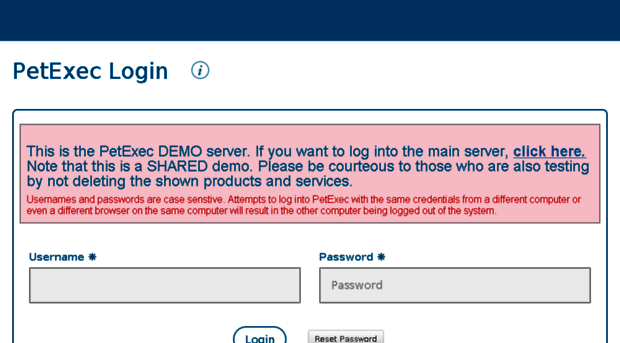 demo.petexec.net