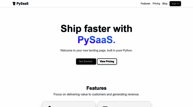 demo.pysaas.io