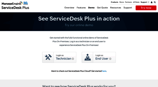 demo.servicedeskplus.com