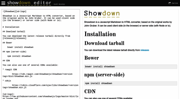 demo.showdownjs.com