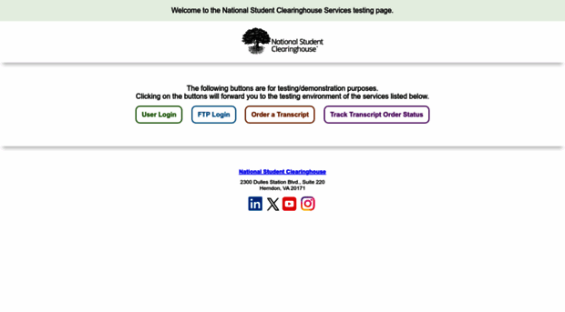 demo.studentclearinghouse.org