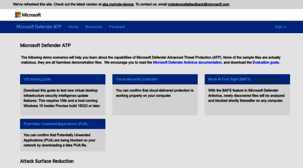 demo.wd.microsoft.com