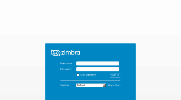 demo.zimbra.com