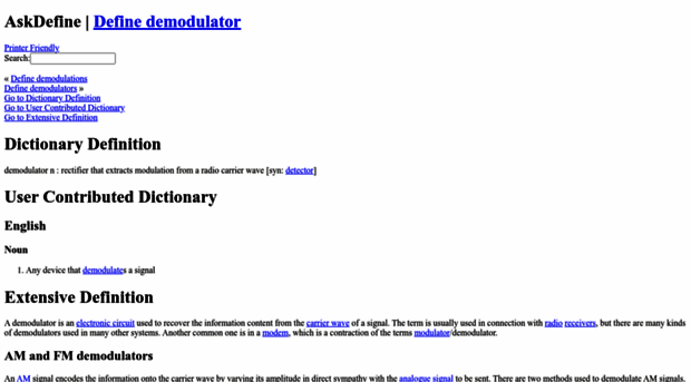 demodulator.askdefine.com
