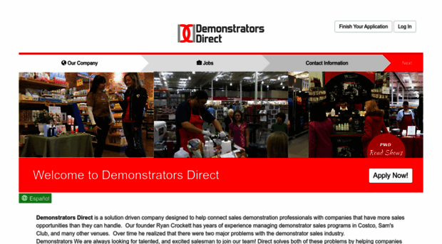 demonstratorsdirect.zenapply.com