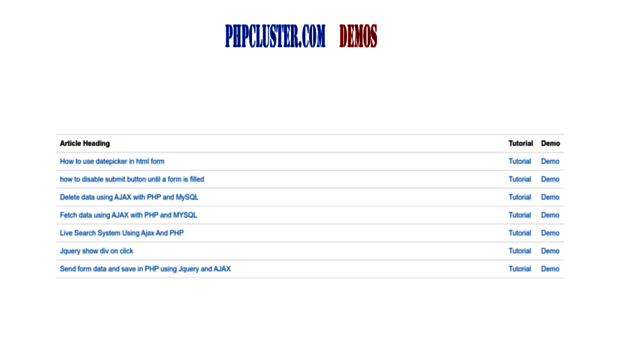 demos.phpcluster.com
