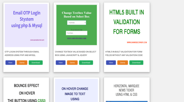 demos.sanwebcorner.com