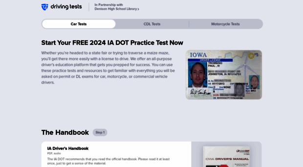 denisonhs.driving-tests.org