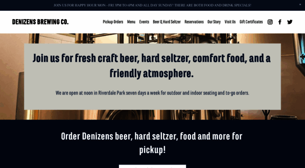 denizensbrewingco.com