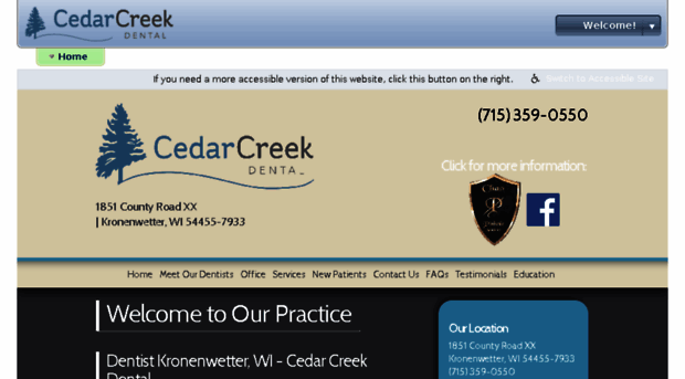 dentalassociatesofcedarcreek.mydentalvisit.com