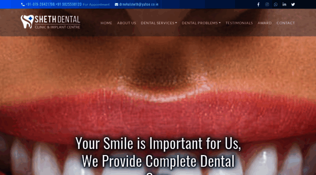 dentalclinicahmedabad.com