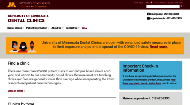 dentalclinics.umn.edu