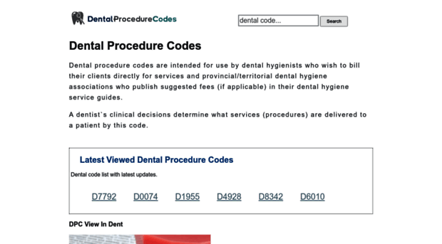 dentalprocedurecodes.com