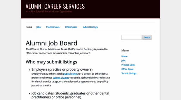 dentistry-jobboard.tamhsc.edu