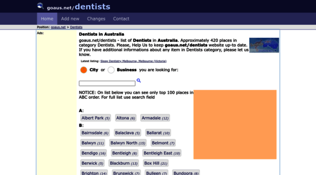 dentists.goaus.net