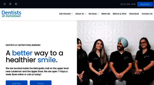 dentistsatmetrotown.com