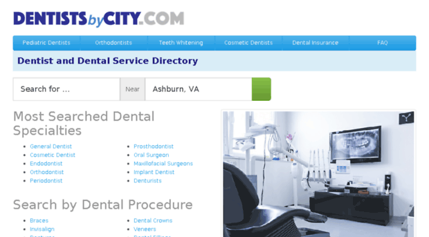 dentistsbycity.com