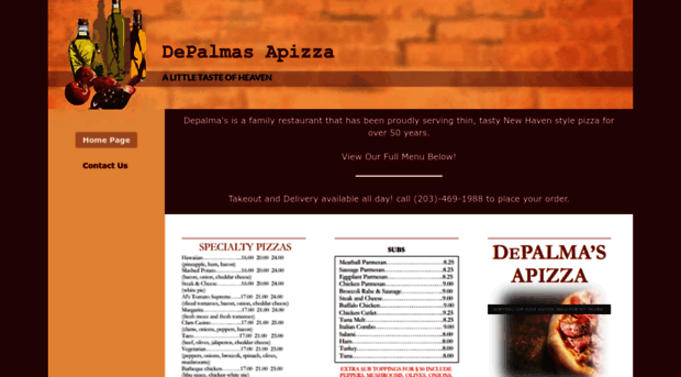 depalmasapizza.com