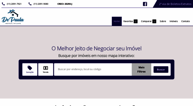 depaulaimoveistatuape.com.br