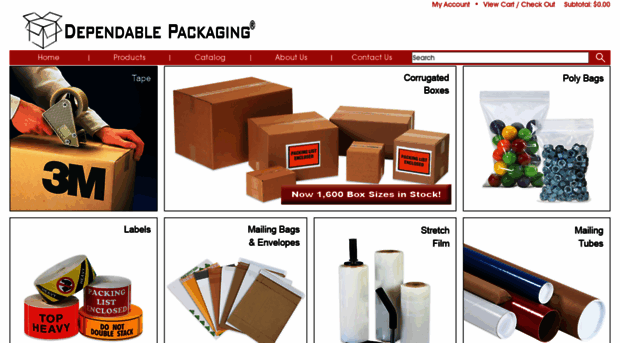 dependablepackaing.shoppkg.com