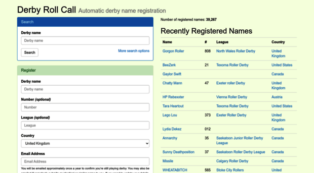 derbyrollcall.com
