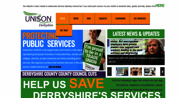 derbyshireunison.com