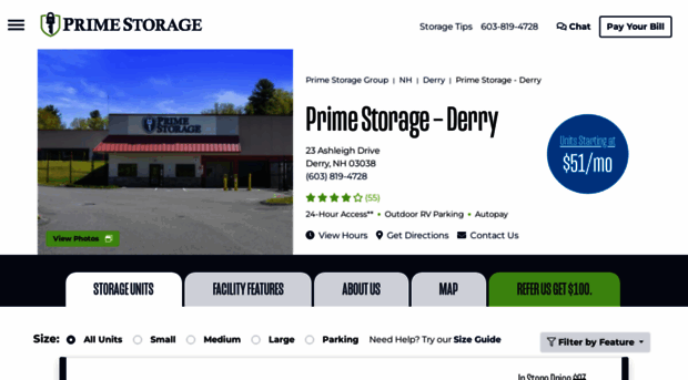 derryselfstorage.com