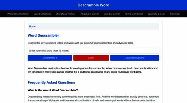 descrambleword.com