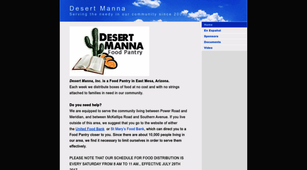 desertmannafoodpantry.org