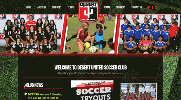 desertunitedsoccer.com