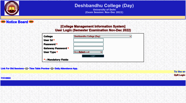 deshbandhucollege.in