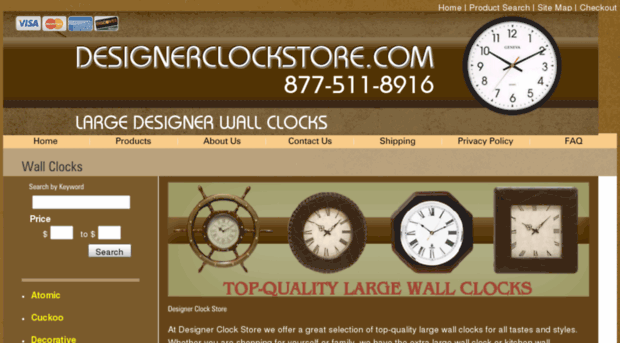 designerclockstore.com