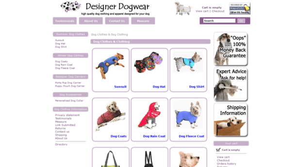 designerdogwear.com